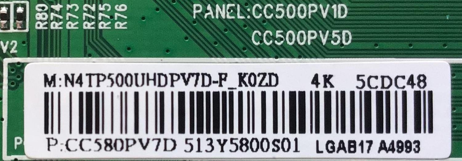 KIT DE TARJETAS PARA TV JVC·ROKU TV 4K UHD SMART TV / NUMERO DE PARTE MAIN MS16010-ZC01-01 / 2E01413C0 / 4600039 / T-CON 513Y5800S01 / CC580PV7D / TP5000UHDPV7D / CC500PV1D / FUENTE TV6505-ZC02-01 / E021M315-X2 / PANEL CC580PV7D / MODELO LT-58MAW705 - Imagen 2